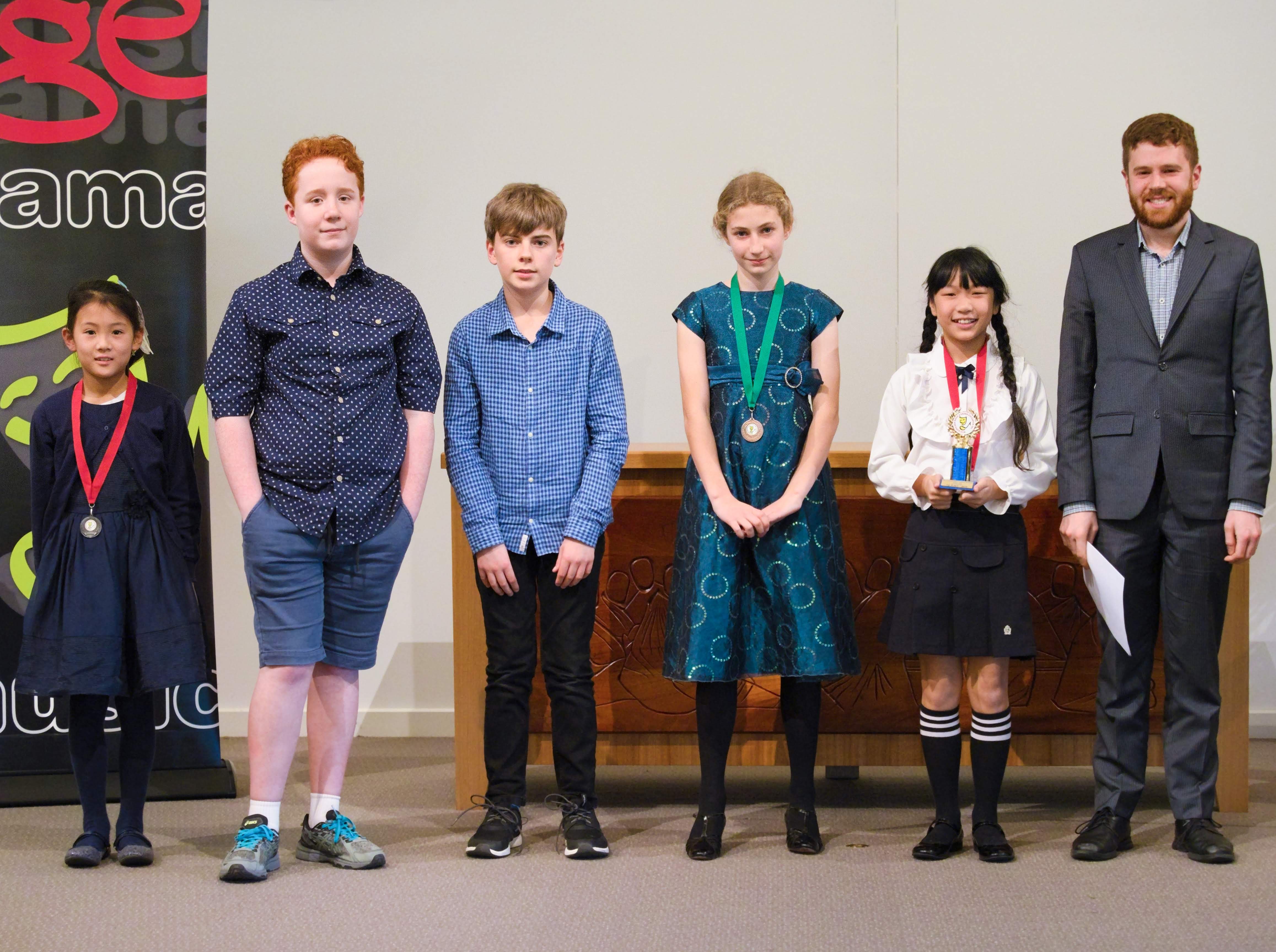 WGE Instrumental S4.08 1st Erika Lee, 2nd Tracy Zhao, 3rd Adele Gillam, HM Aaron Hoogendoorn & Max O'Connor