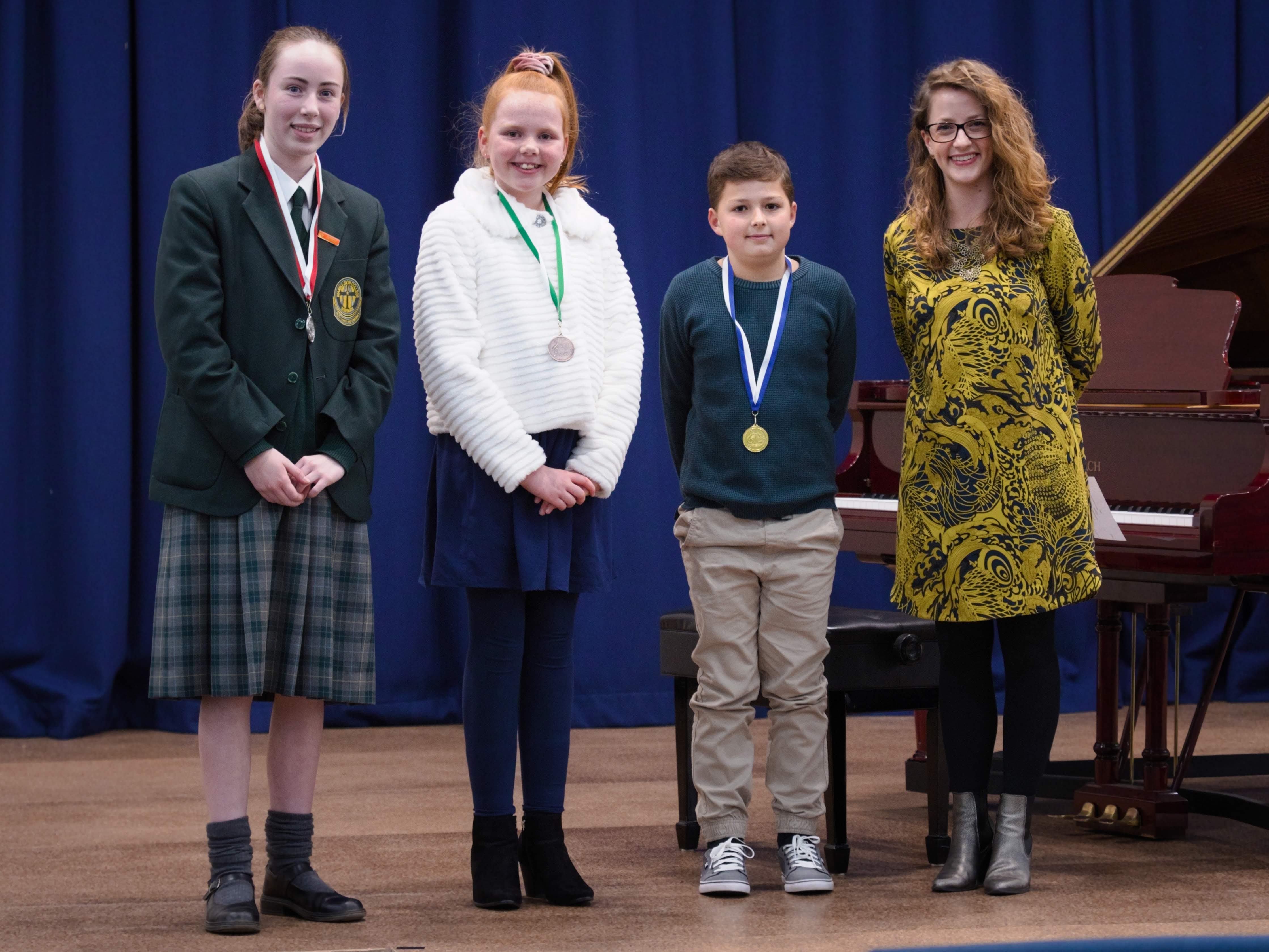 WGE Pianoforte Day 1 S.06a 1st Thomas Geary, 2nd Sienna Webster, 3rd Evangeline Marquis
