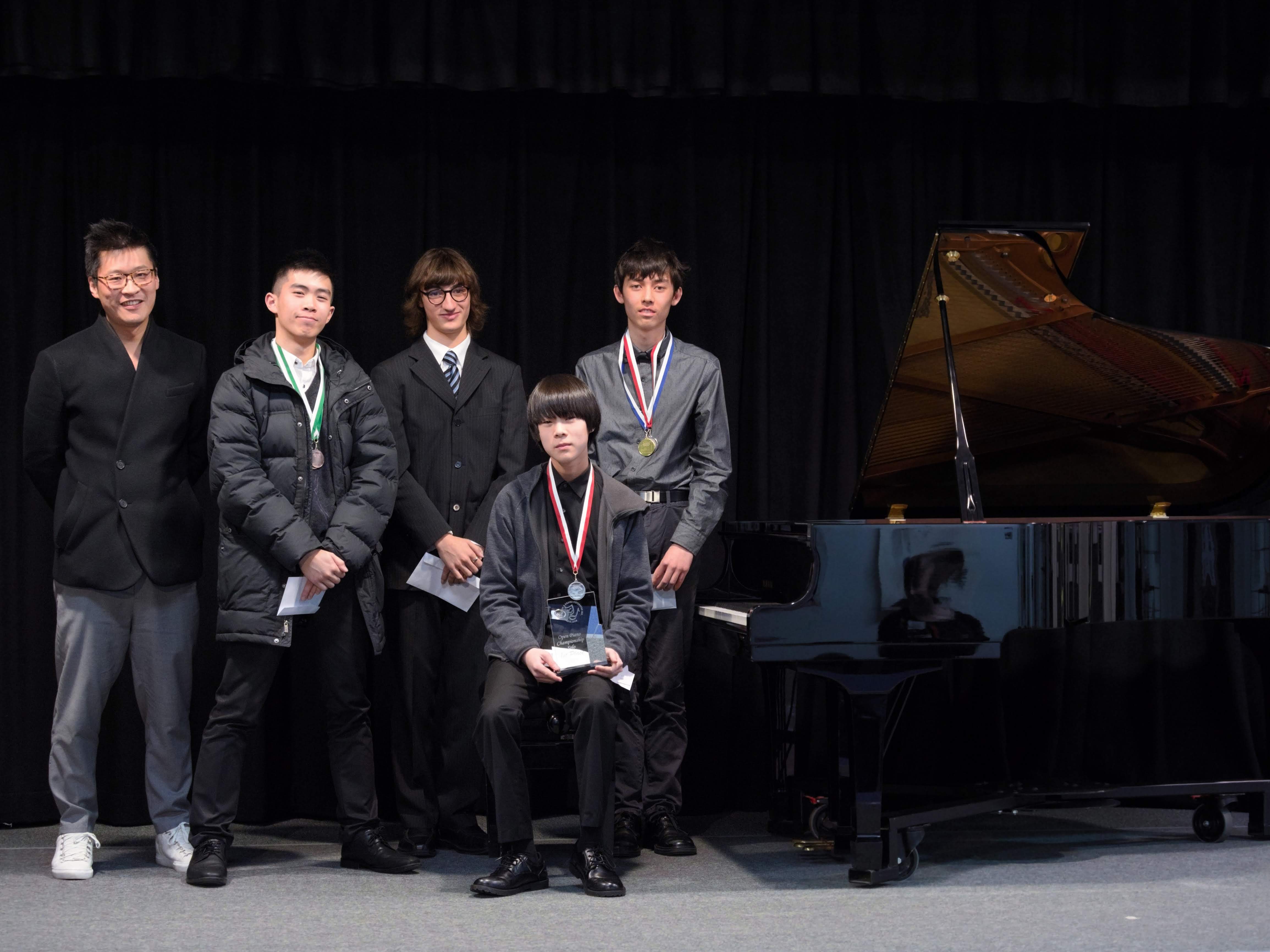 WGE Pianoforte Day 4 S1.30 1st Max Jiang, 2nd Dennis Melis, 3rd Timothy Kan